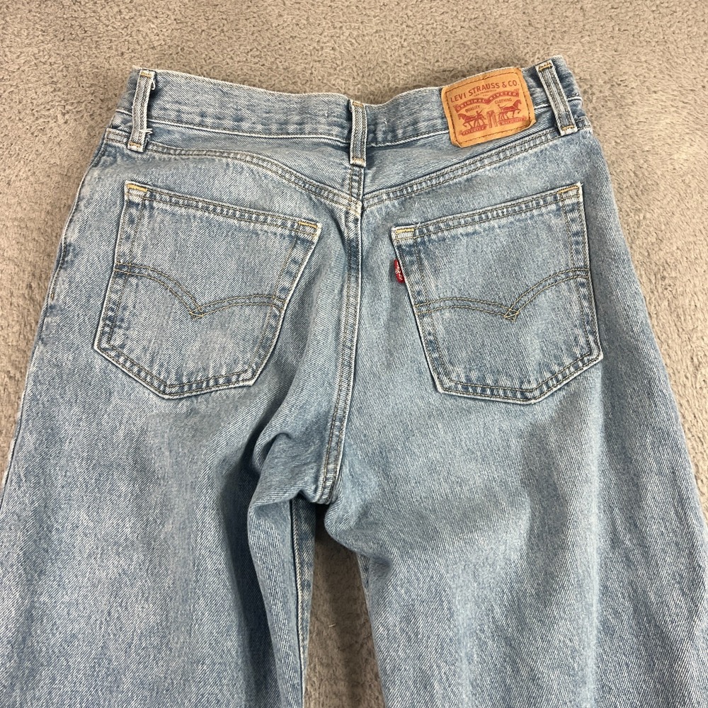 Levis 94 Baggy Jeans Womens 28 Light Wash 90s Y2K Streetwear - Picture 16 of 16